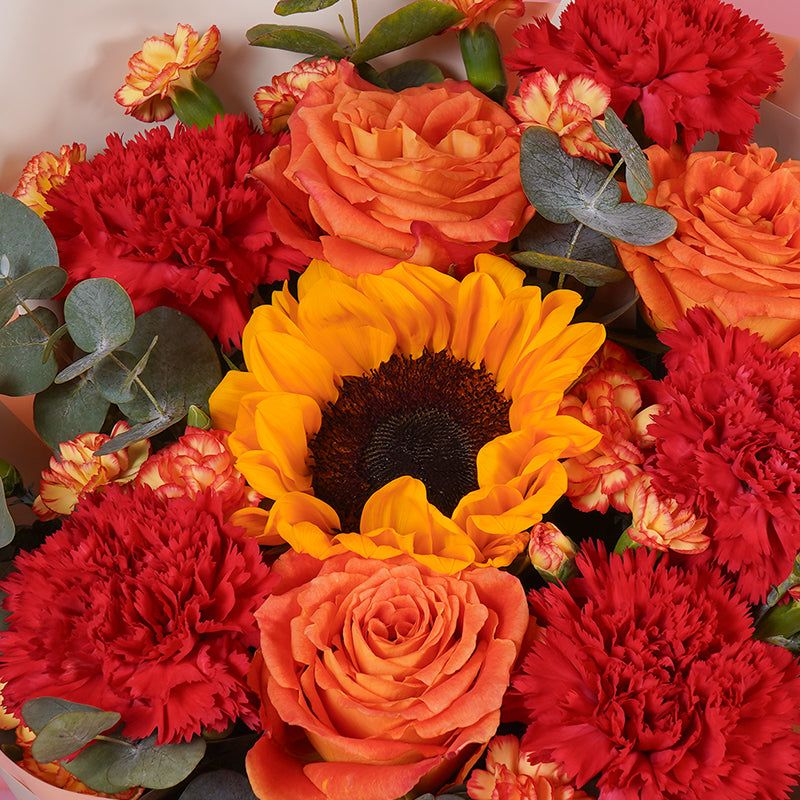 Golden Heart bouquet from Flower Chimp
