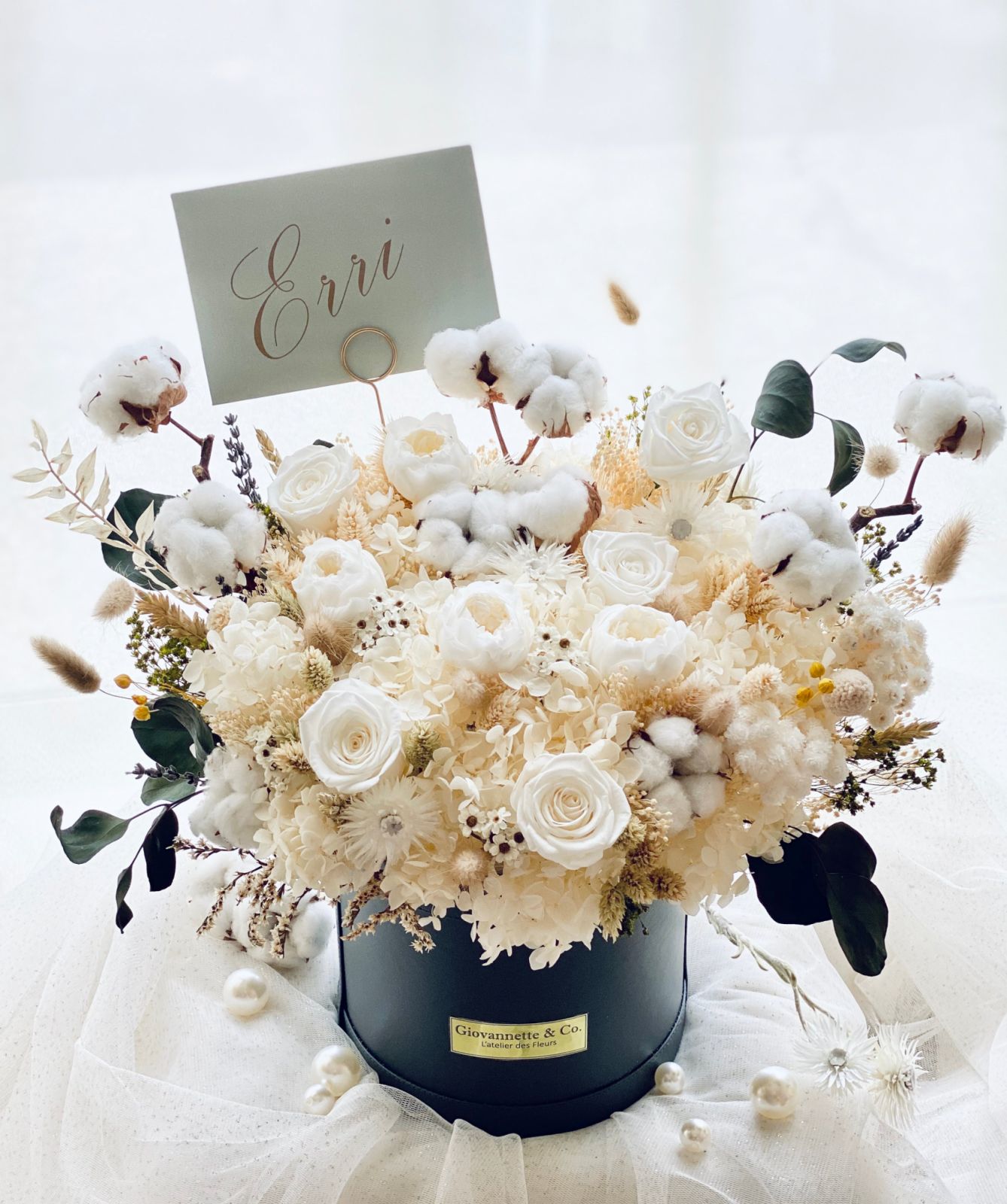 Eternity J’adore White Rose Blooms Box from Giovannette & Co.