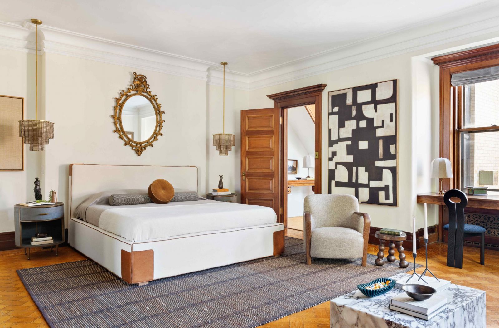 The main suite on the second floor