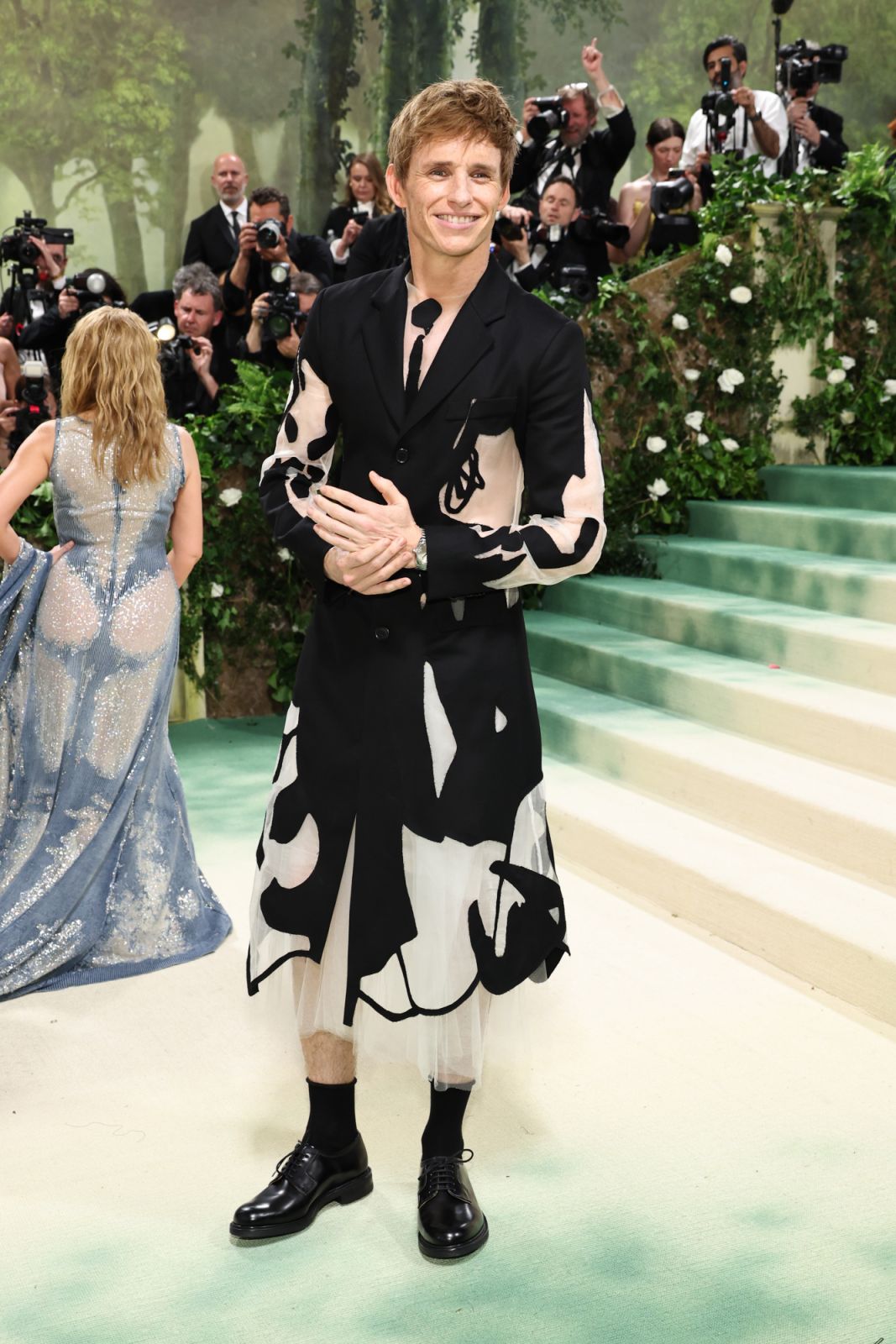 NEW YORK, NEW YORK - MAY 06: Eddie Redmayne attends The 2024 Met Gala Celebrating "Sleeping Beauties: Reawakening Fashion" at The Metropolitan Museum of Art on May 06, 2024 in New York City. (Photo by Jamie McCarthy/Getty Images)