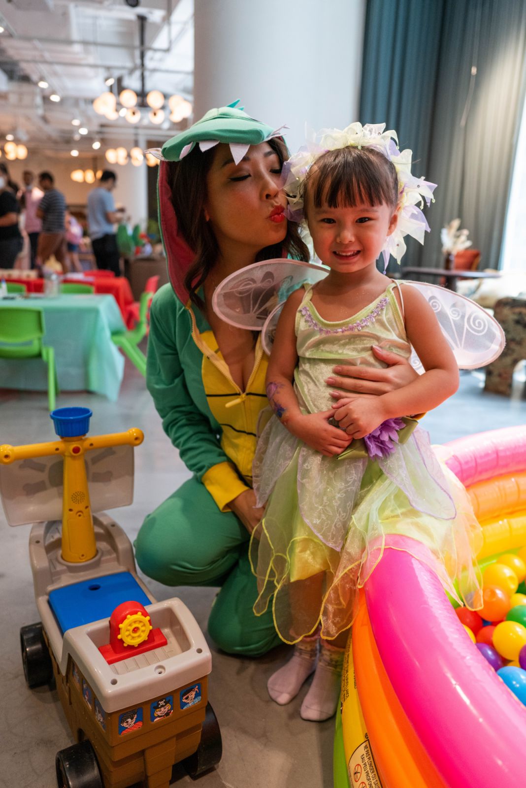 May and Isabelle, at the childrens' pirates-and-fairies party (Photo: Charlotte Tsuei-Robinson)