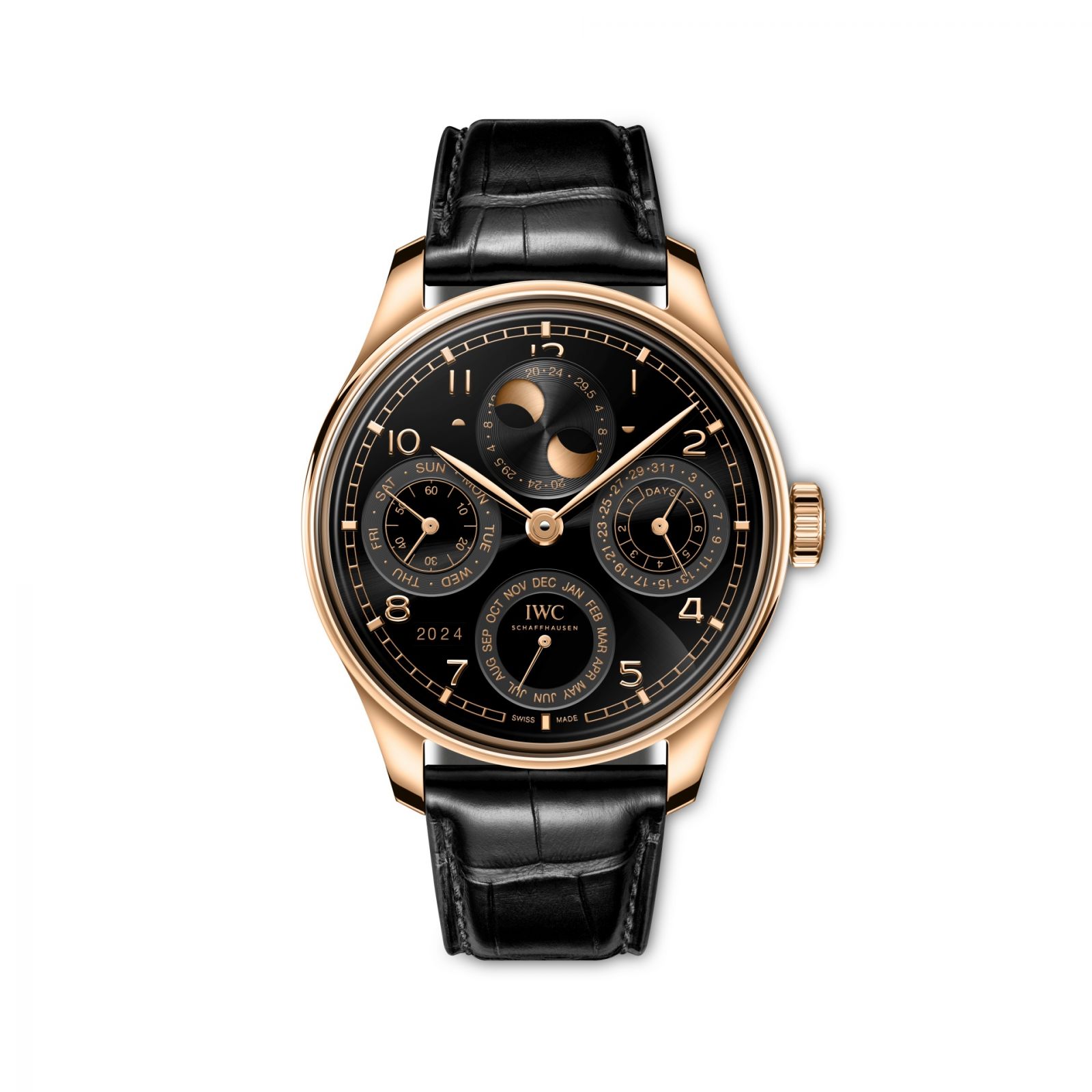 IWC葡萄牙系列萬年曆44腕錶。(Photo: IWC)