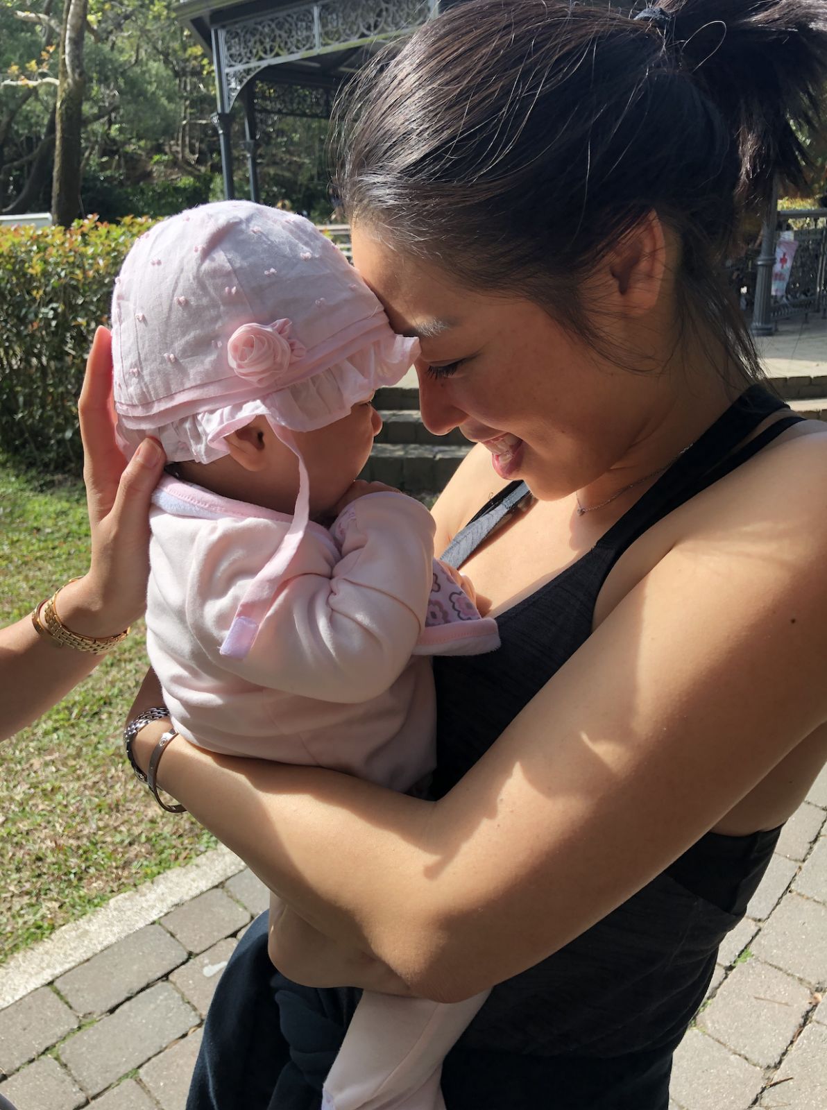 May and baby Isabelle during her first hike up to The Peak in Hong Kong (Photo: Charlotte Tsuei-Robinson)