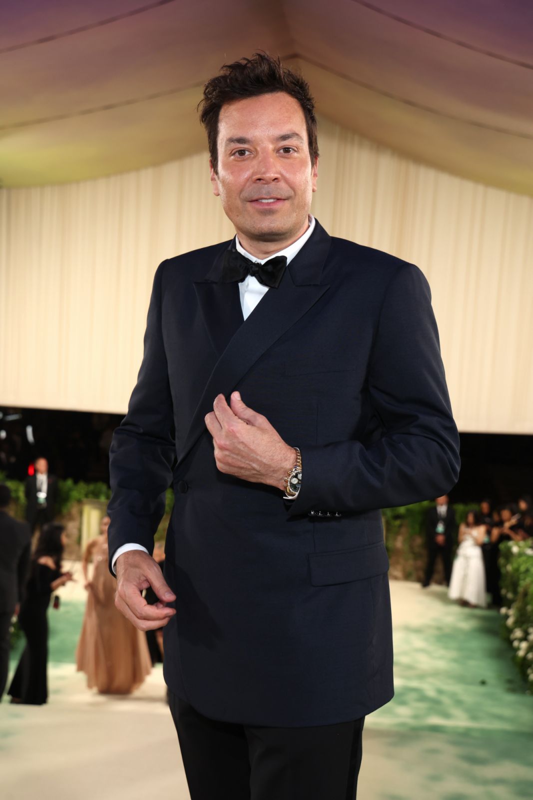 NEW YORK, NEW YORK - MAY 06: Jimmy Fallon attends The 2024 Met Gala Celebrating "Sleeping Beauties: Reawakening Fashion" at The Metropolitan Museum of Art on May 06, 2024 in New York City. (Photo by Kevin Mazur/MG24/Getty Images for The Met Museum/Vogue)