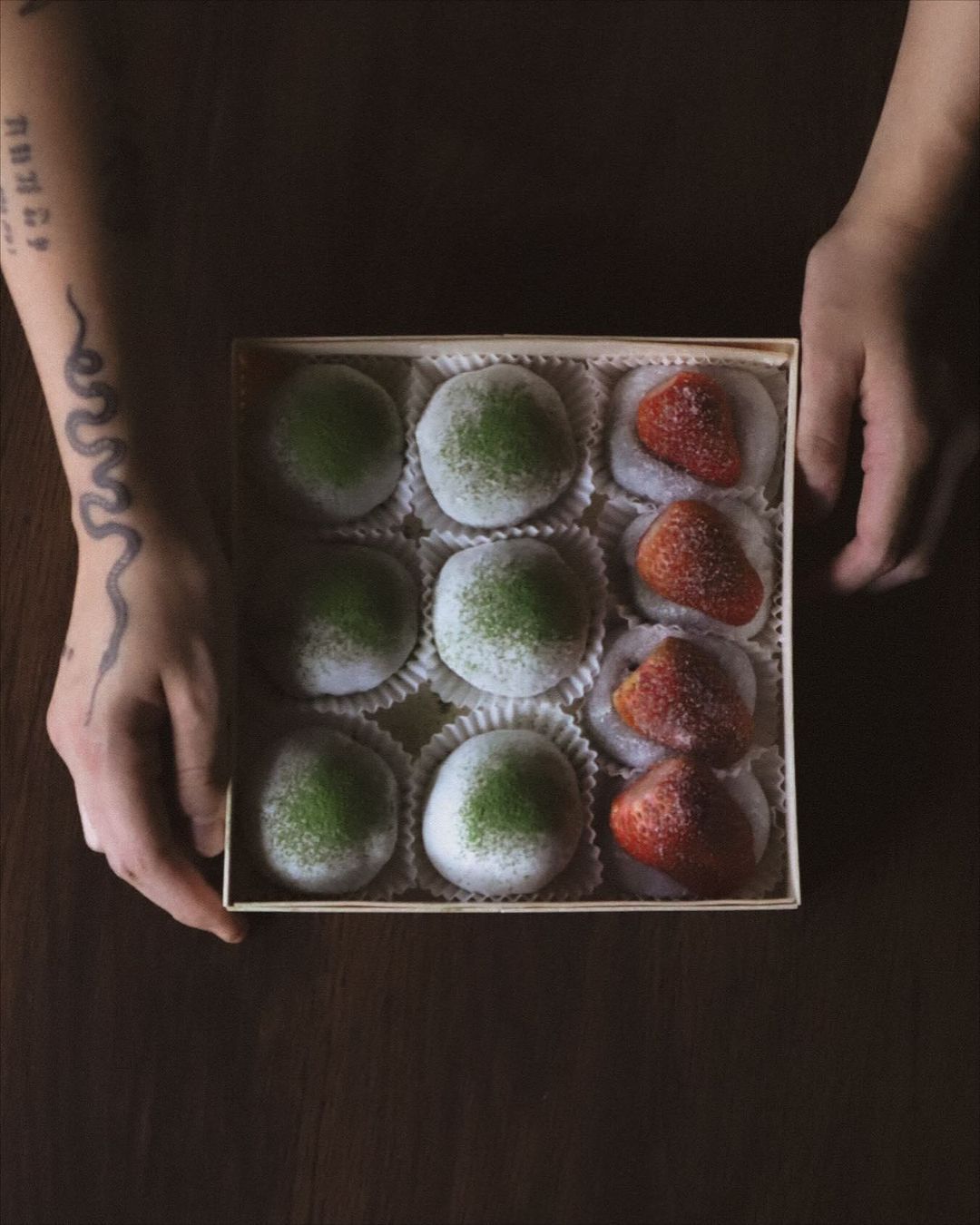 Strawberry and red bean daifuku (Photo: Instagram / @nost.kl)