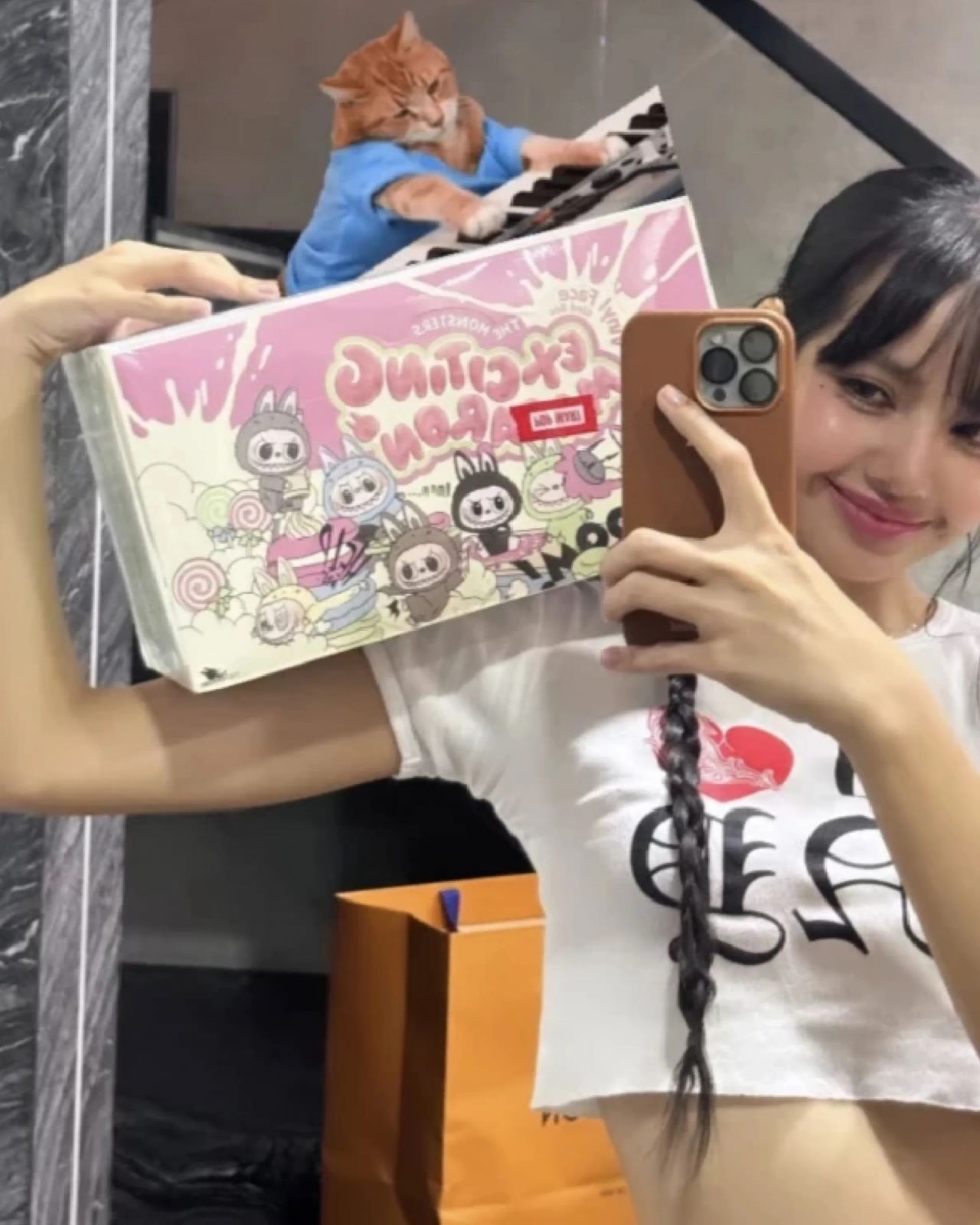 Lisa with Labubu