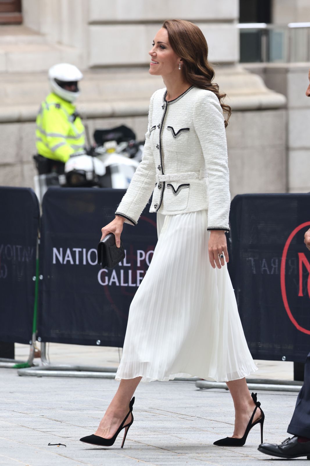LONDON, ENGLAND - JUNE 20: Catherine, Princess of Wales arrives at the reopening of the National Portrait Gallery at National Portrait Gallery on June 20, 2023 in London, England. The Princess of Wales is opening the National Portrait Gallery following a three-year refurbishment programme. (Photo by Neil Mockford/GC Images)