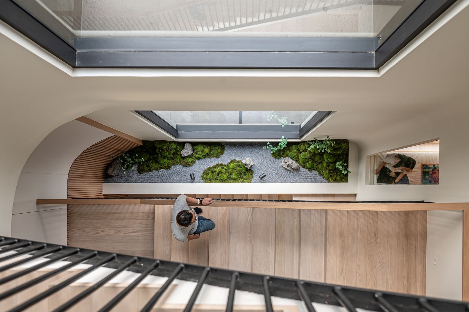 Volumetric play within the 3 storey home ensures that family members remain in constant visual and audial contact