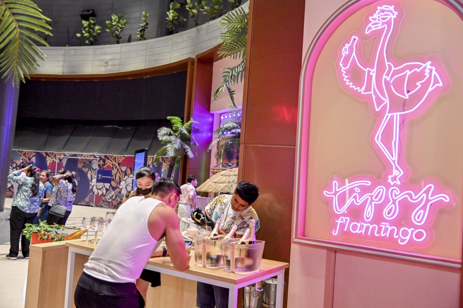 Find small plates and drinks at Tipsy Flamingo (Photo: The Exchange TRX)