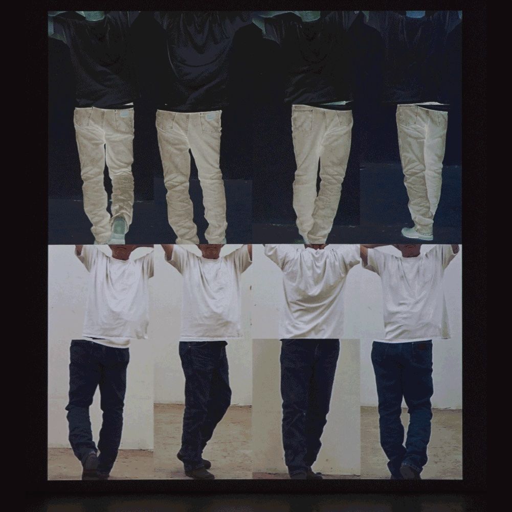 Nauman's "Contrapposto Studies I Through VII", (2015-2016), (Photo: © 2024 Bruce Nauman/Artists Rights Society (ARS), New York)