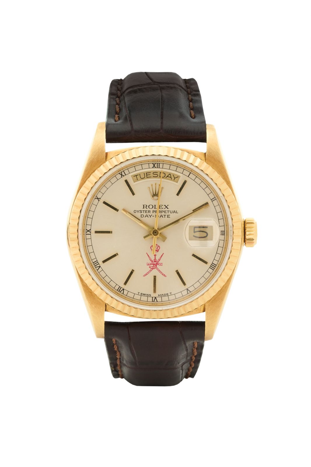 Rolex Day-Date Khanjar emblem (Photo: courtesy of Tatler Hong Kong/Zed Leets)