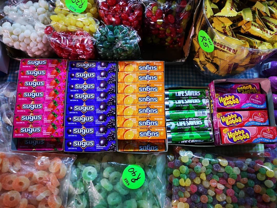 Packets of Sugus in a sweet shop (Photo: Instagram / @thehappinessfactory_za)
