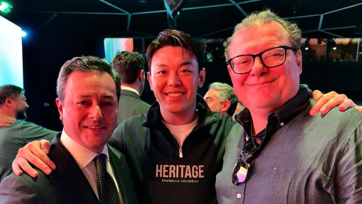 Rahul Kadakia of Christie's international head of jewellery, Zach Lu, and Thierry Stern of Patek Philippe (Photo: @zachattack__25/Instagram)