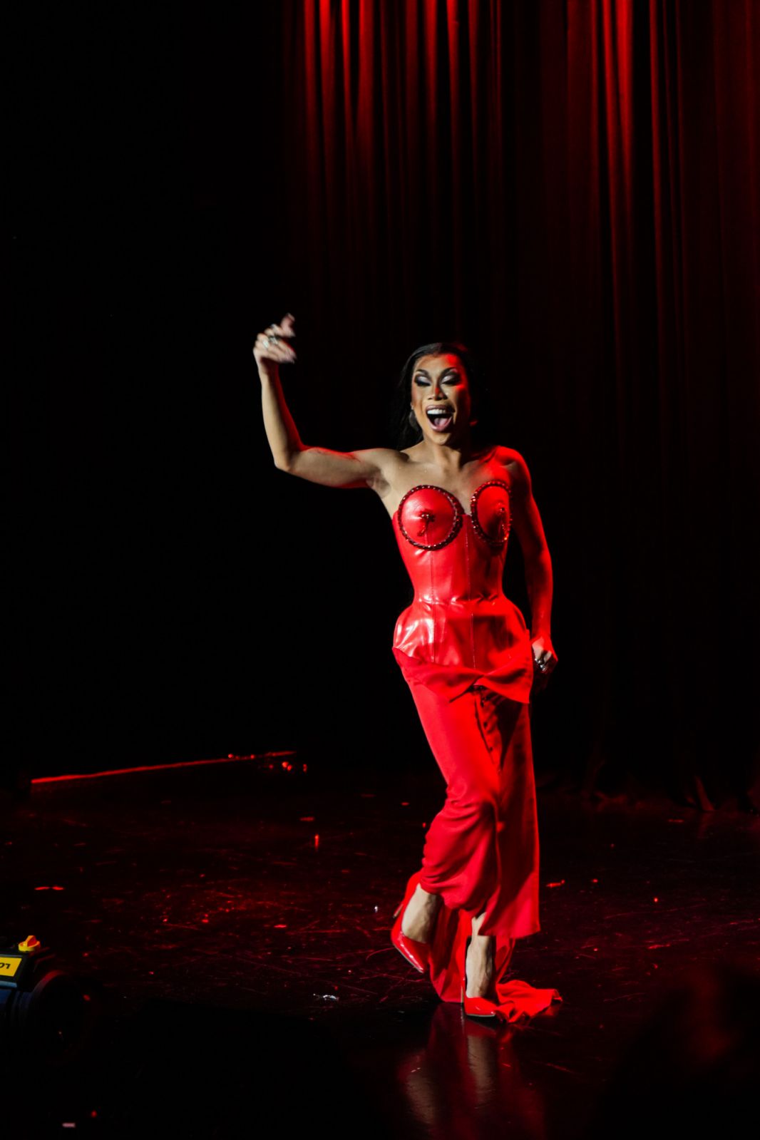 Marina Summers performing on stage