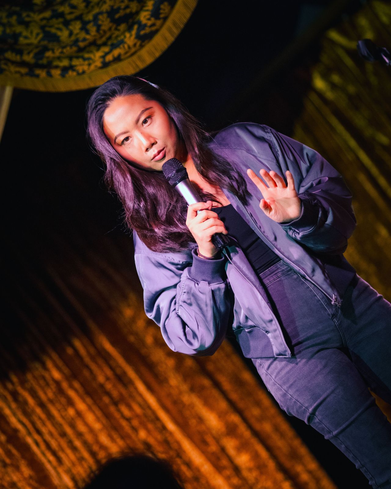 Leslie Liao ketika beraksi di pentas
