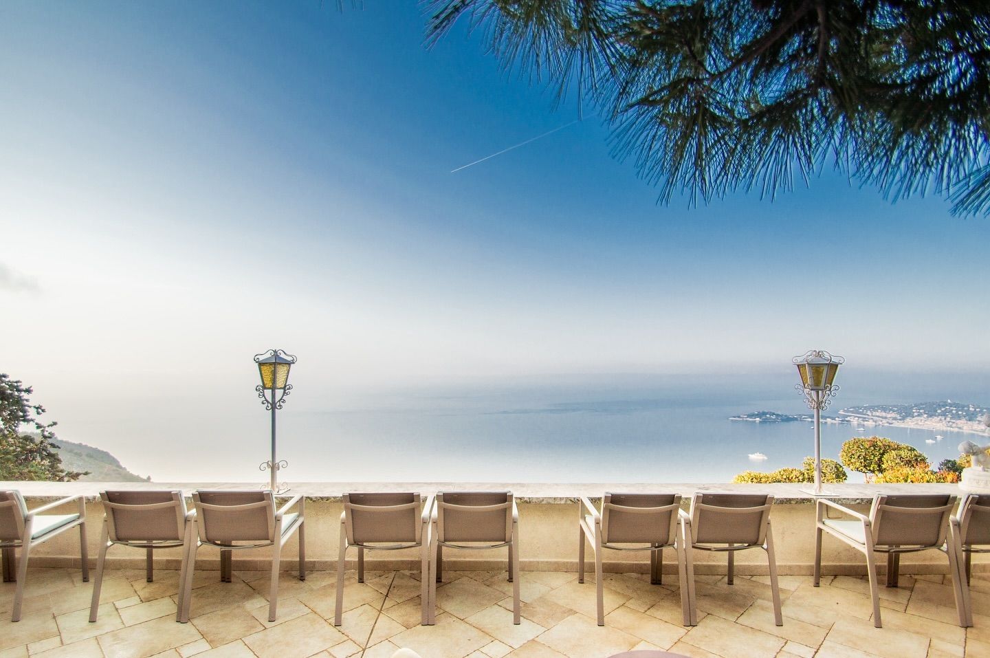 View from La Chèvre d'Or’s terrasse (Photo: Instagram / @lachevredor)