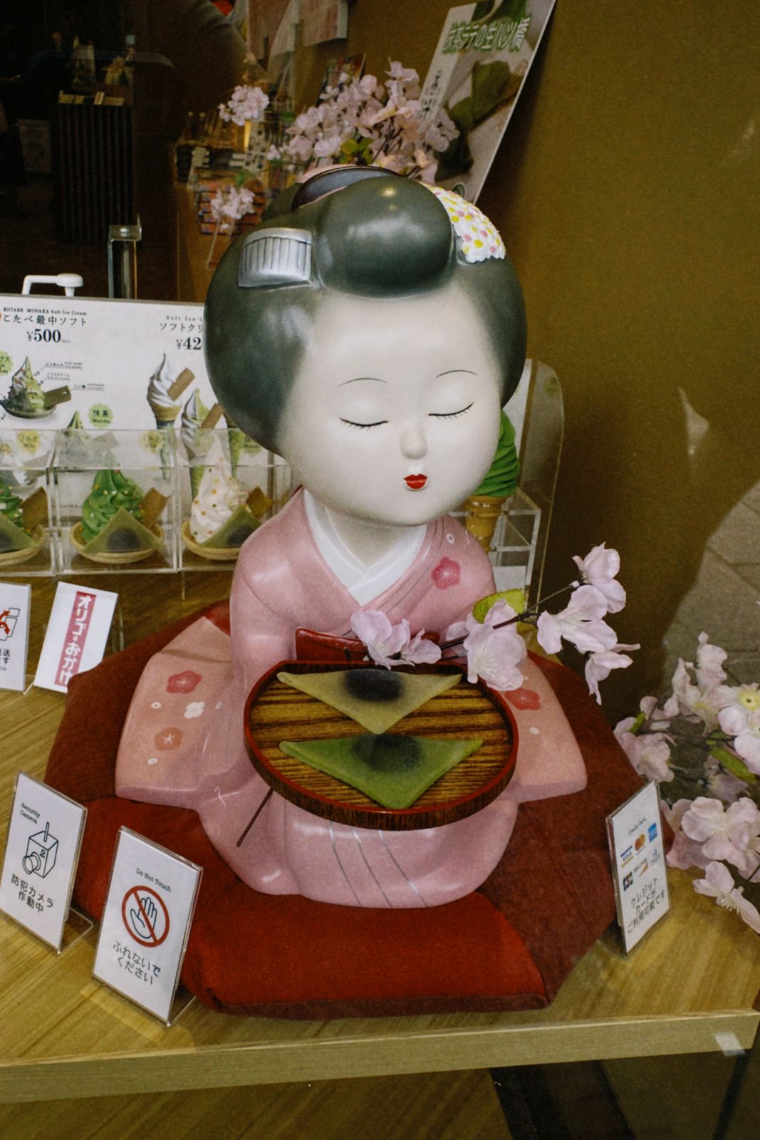 Yatsuhashi, sweet bean paste sandwiched in soft dough shaped into a triangle, is one of Kyoto’s most known delicacies
