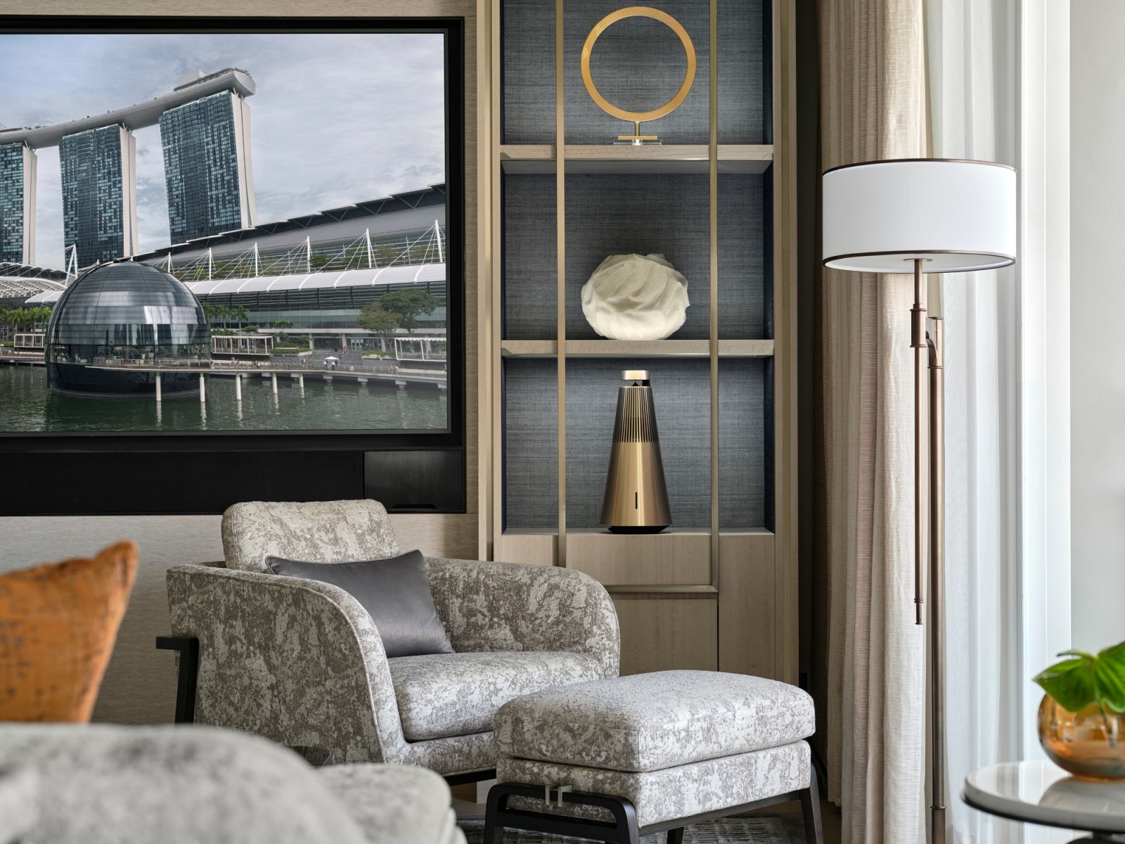 Celebration of modern design in a residential-style suite