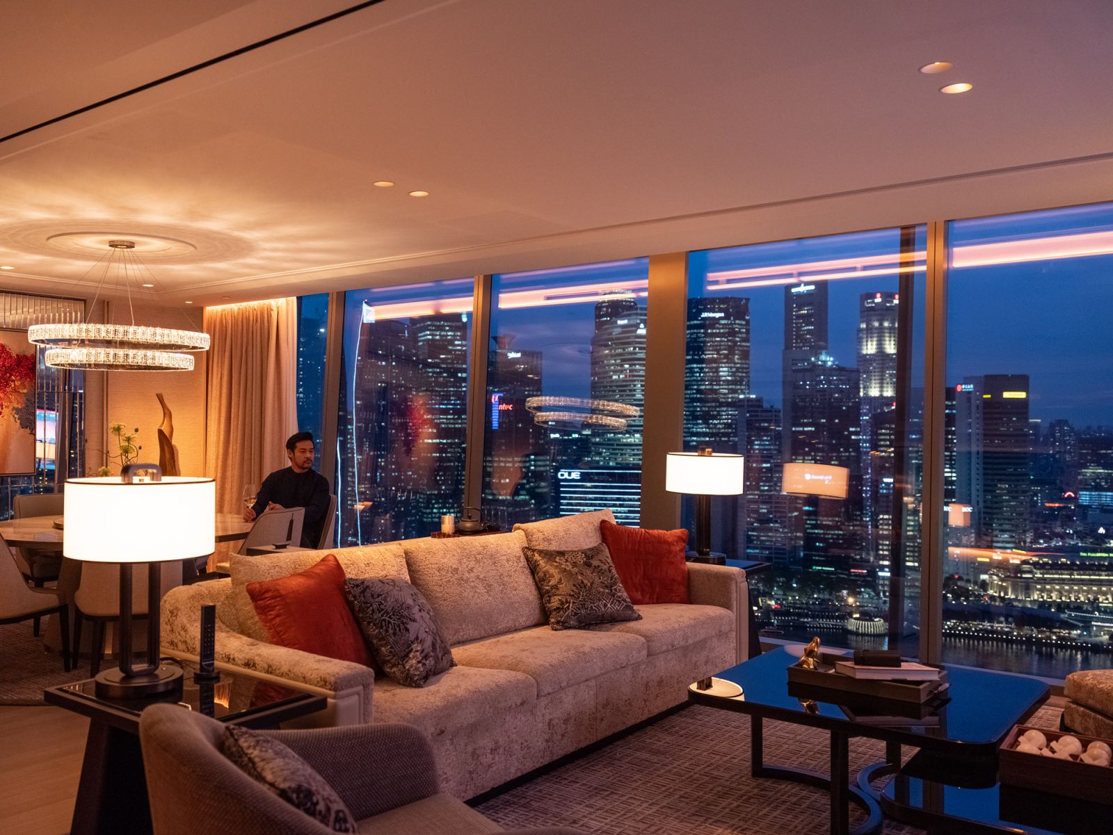 Revel in peerless views of the city and ease into the evening