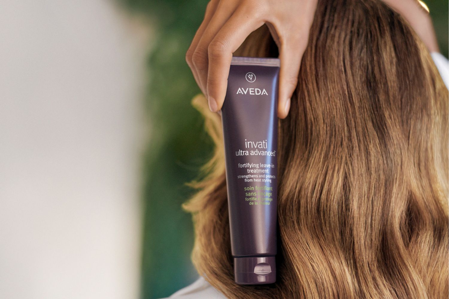 For the launch Invati Ultra Advanced product line, Aveda has uses responsibly sourced ingredients such as organic ginger root extract, turmeric root extract and more (Photo: courtesy of Aveda))