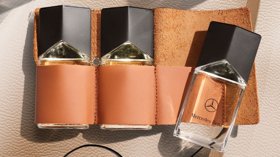 Mercedes Benz Parfums Land Sea Air trilogy of scents