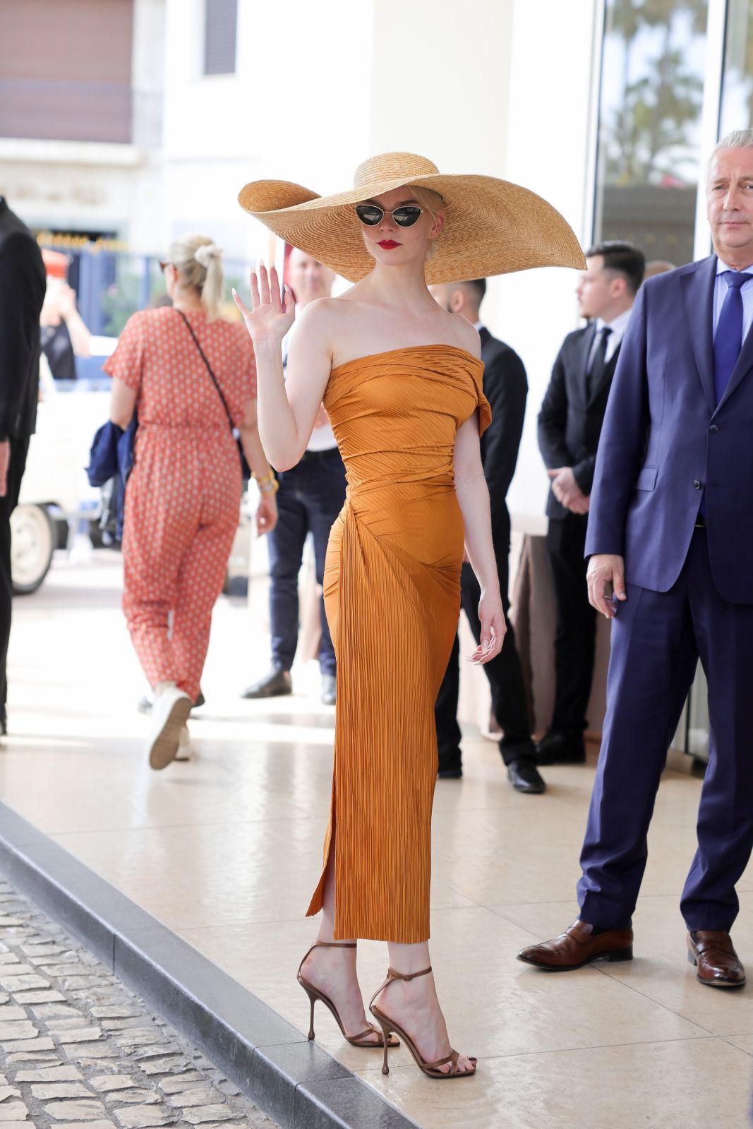 CANNES, FRANCE - MAY 13: Anya Taylor-Joy is seen arriving at Hotel Martinez ahead of the 77th Cannes Film Festival on May 13, 2024 in Cannes, France. (Photo by Jacopo Raule/GC Images)