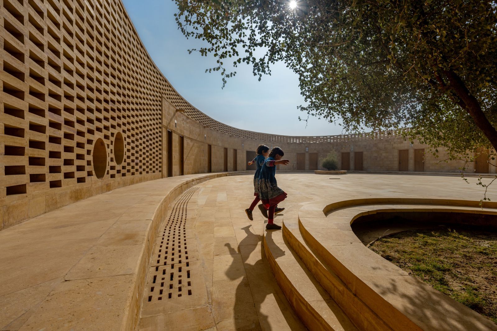 The safe courtyard space for the girls to play uninhibitedly (Photo: Vinay Panjwani)