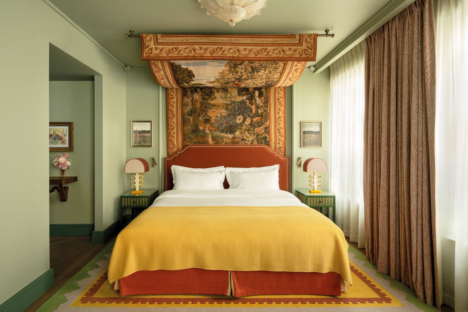 One of the hotel’s sumptuously decorated suites