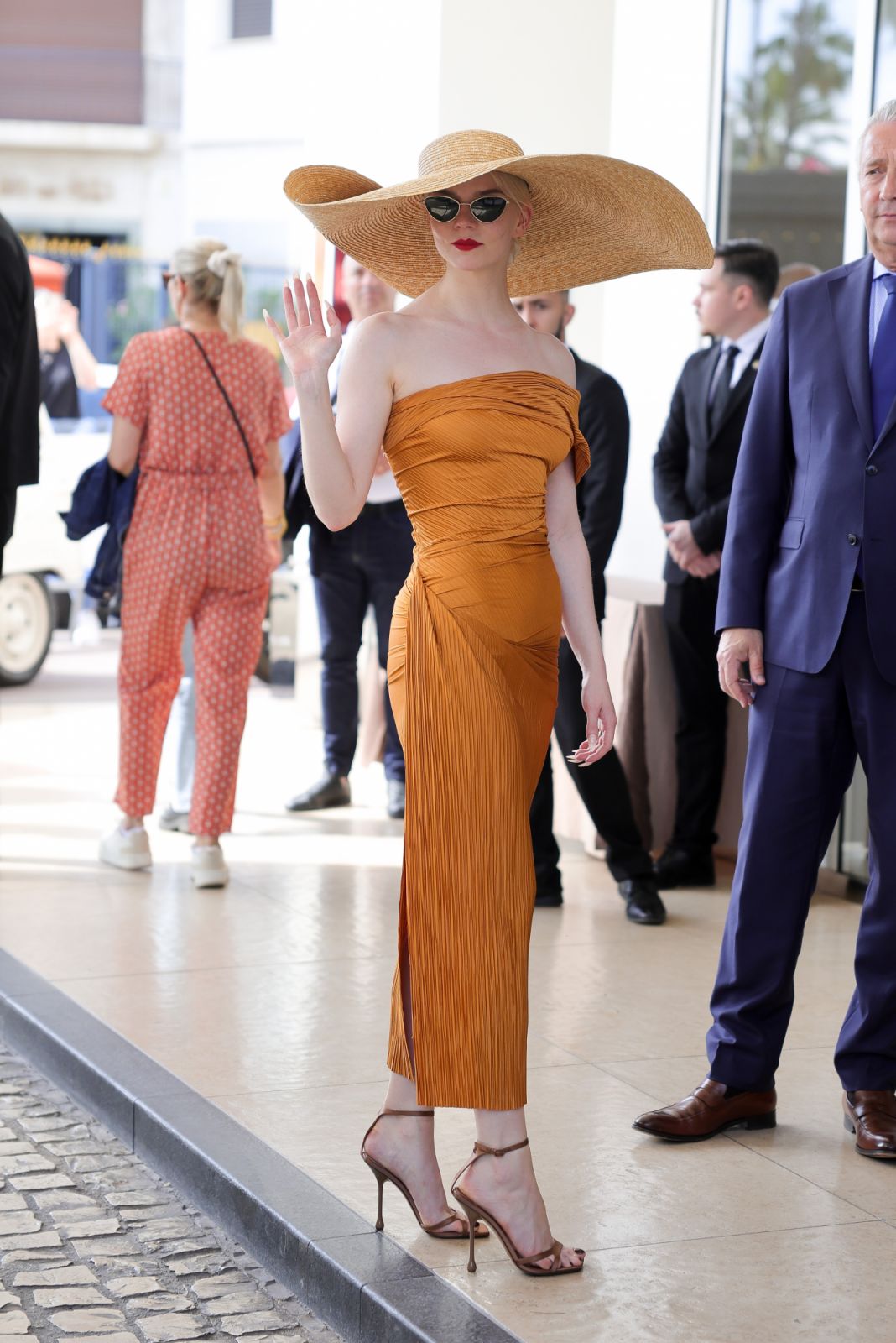 CANNES, FRANCE - MAY 13: Anya Taylor-Joy is seen arriving at Hotel Martinez ahead of the 77th Cannes Film Festival on May 13, 2024 in Cannes, France. (Photo by Jacopo Raule/GC Images)