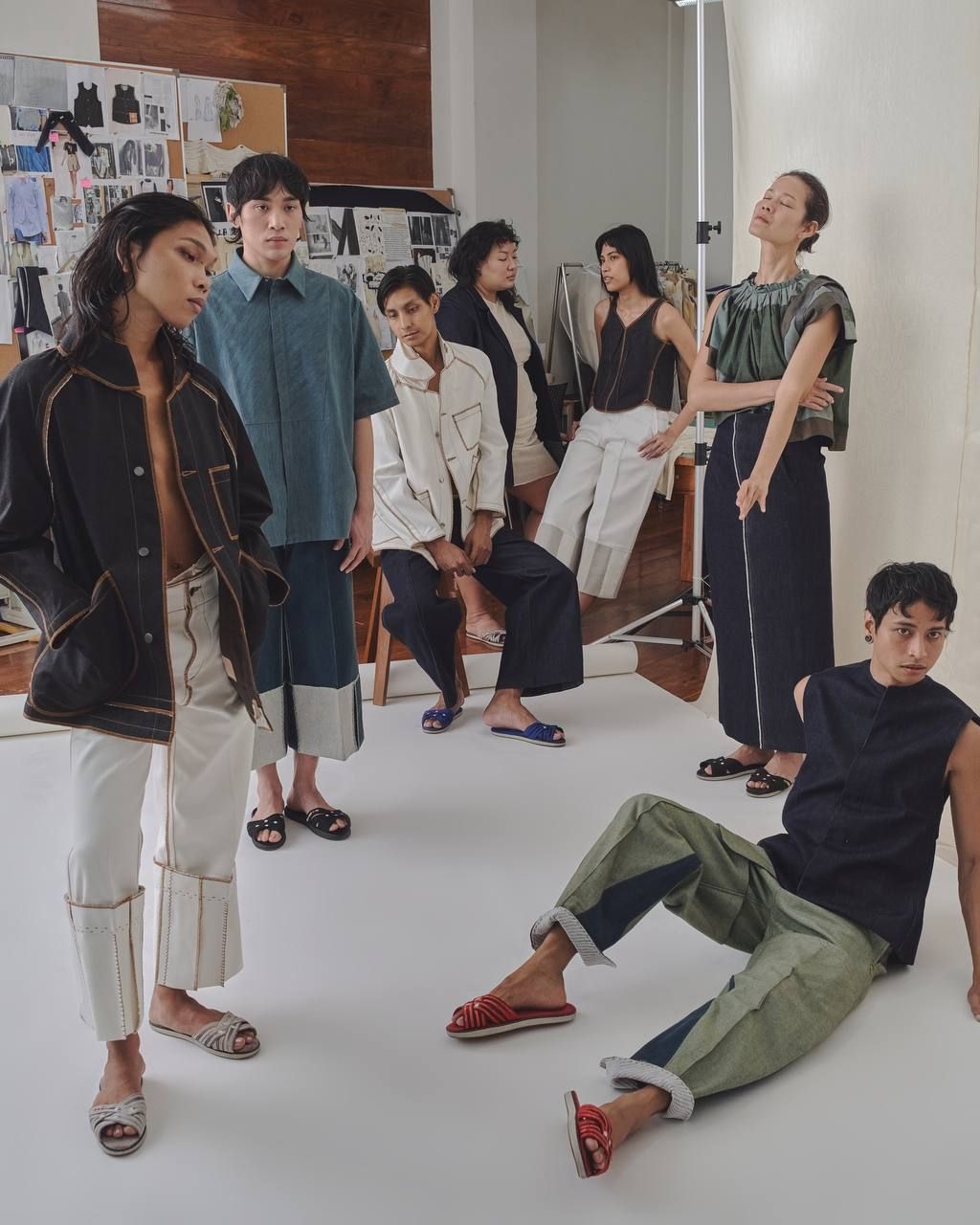 Models wearing various pieces from Carl Jan Cruz (Photo: Renzo Navarro)