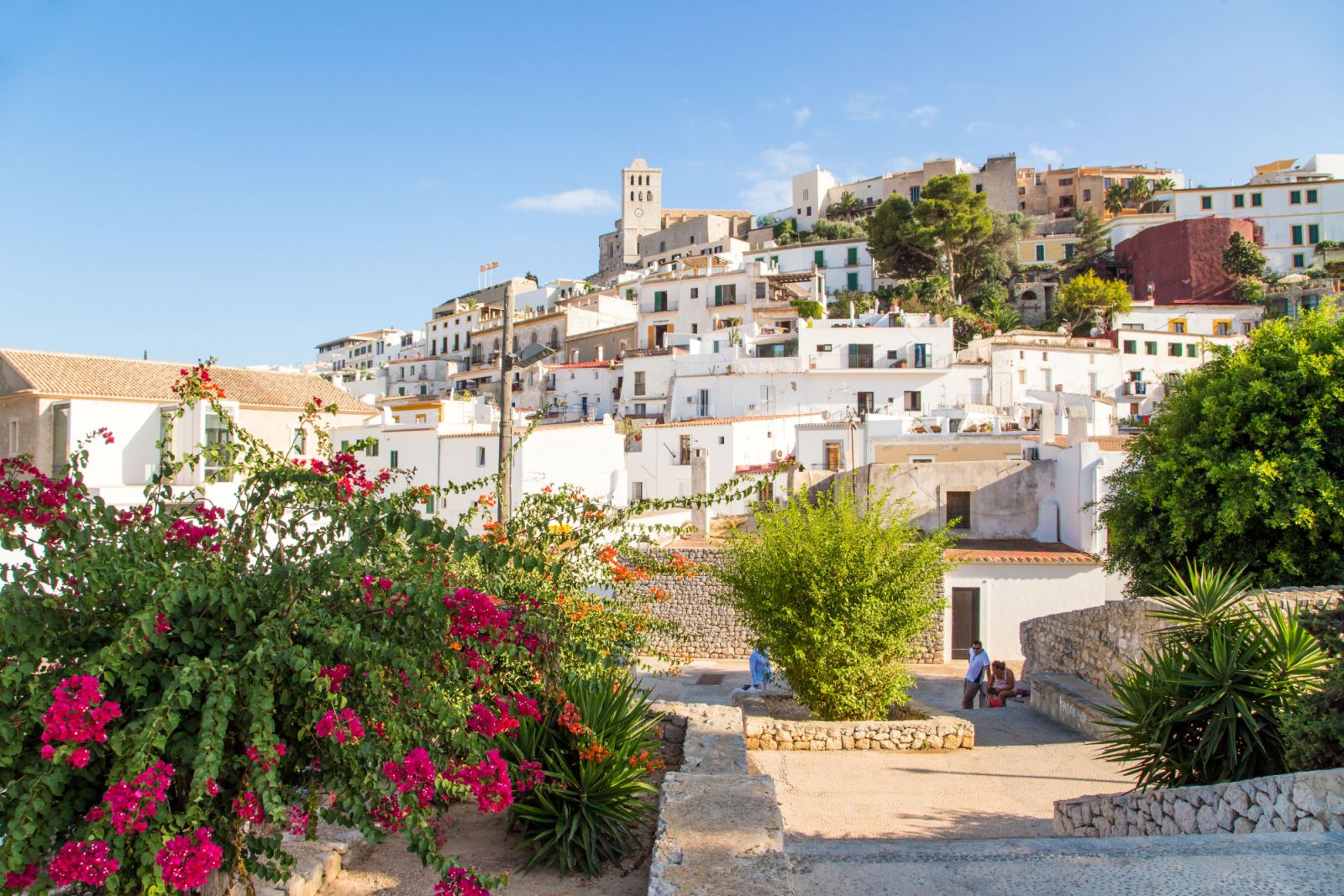 Ibiza old town with flowers on summertime (Photo: Getty Images)