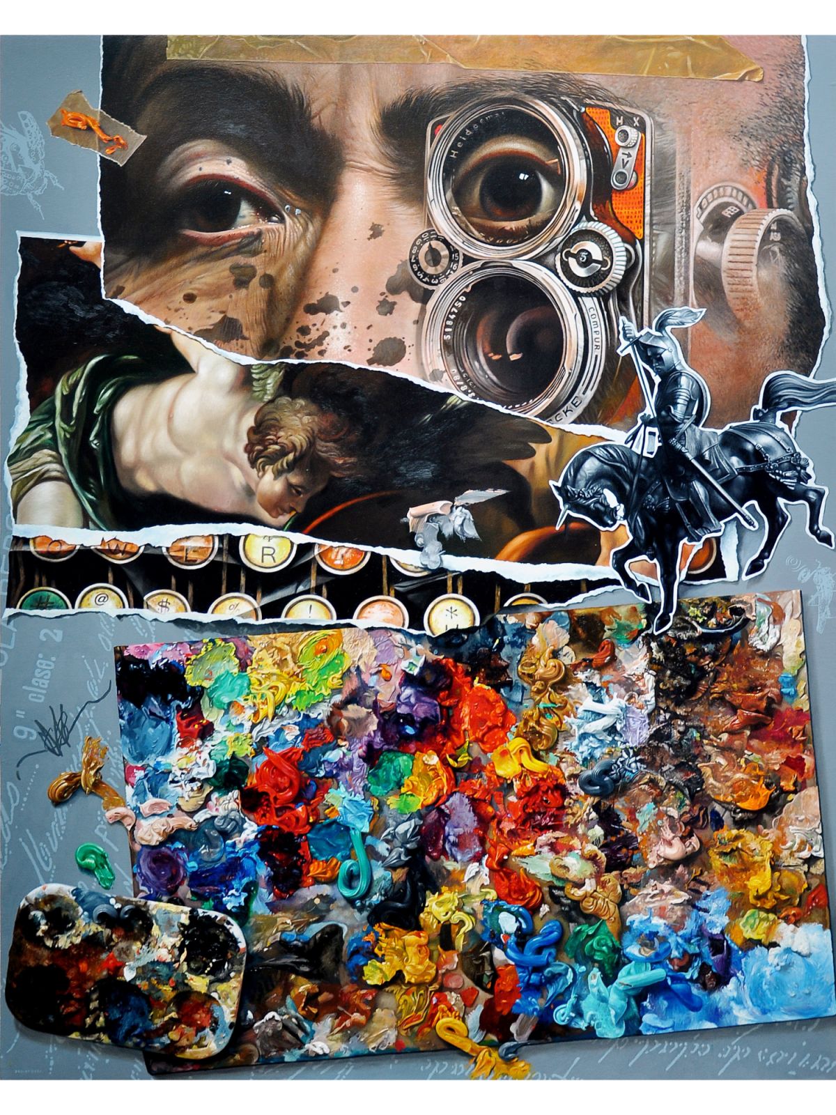 ”PPE, Paint Palette Emulation” by Demet (Photo: courtesy of the Sovereign Art Foundation)