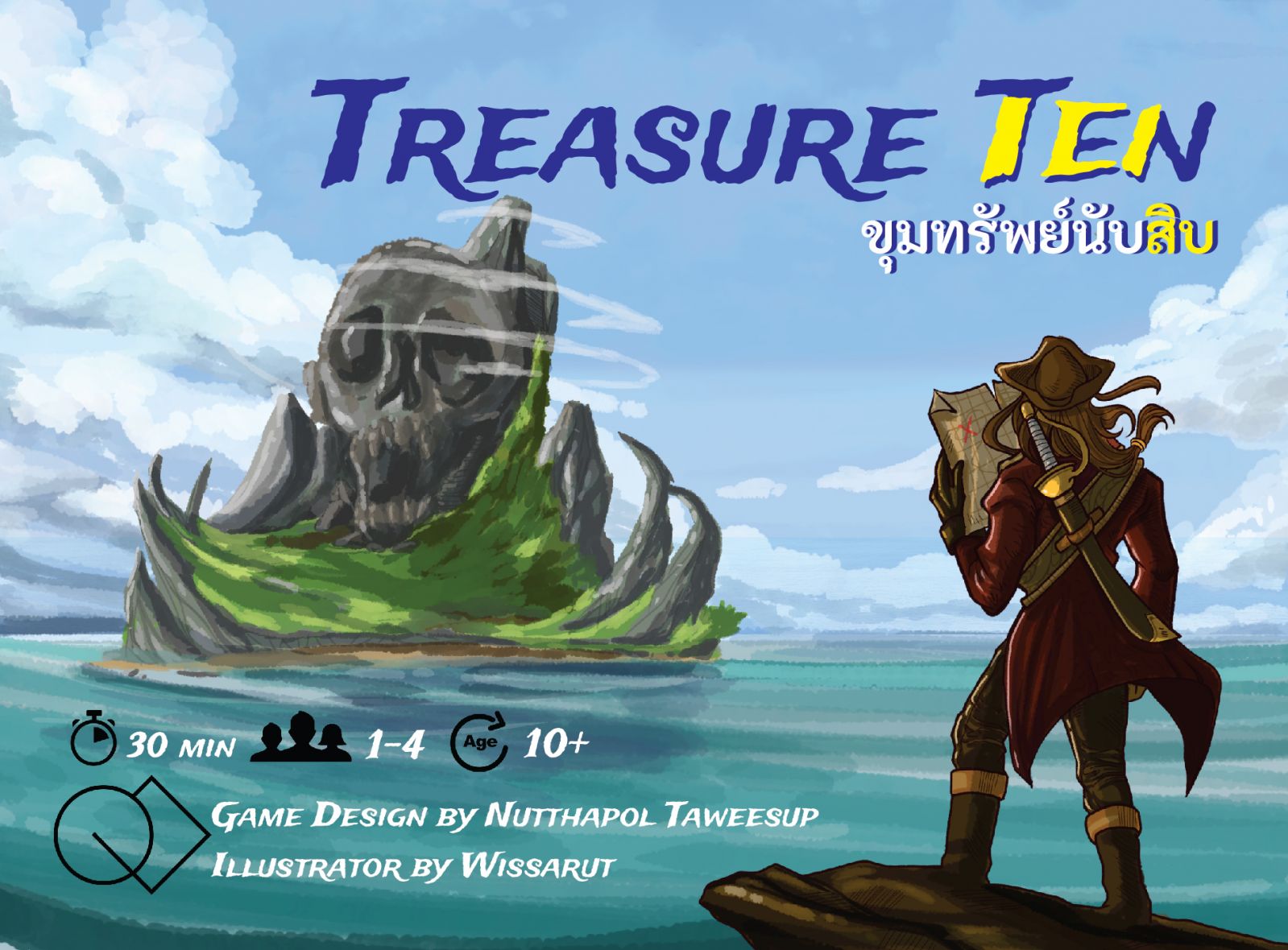 บอร์ดเกม Treasure Ten ขุมทรัพย์นับสิบ โดย Overlap Boardgame