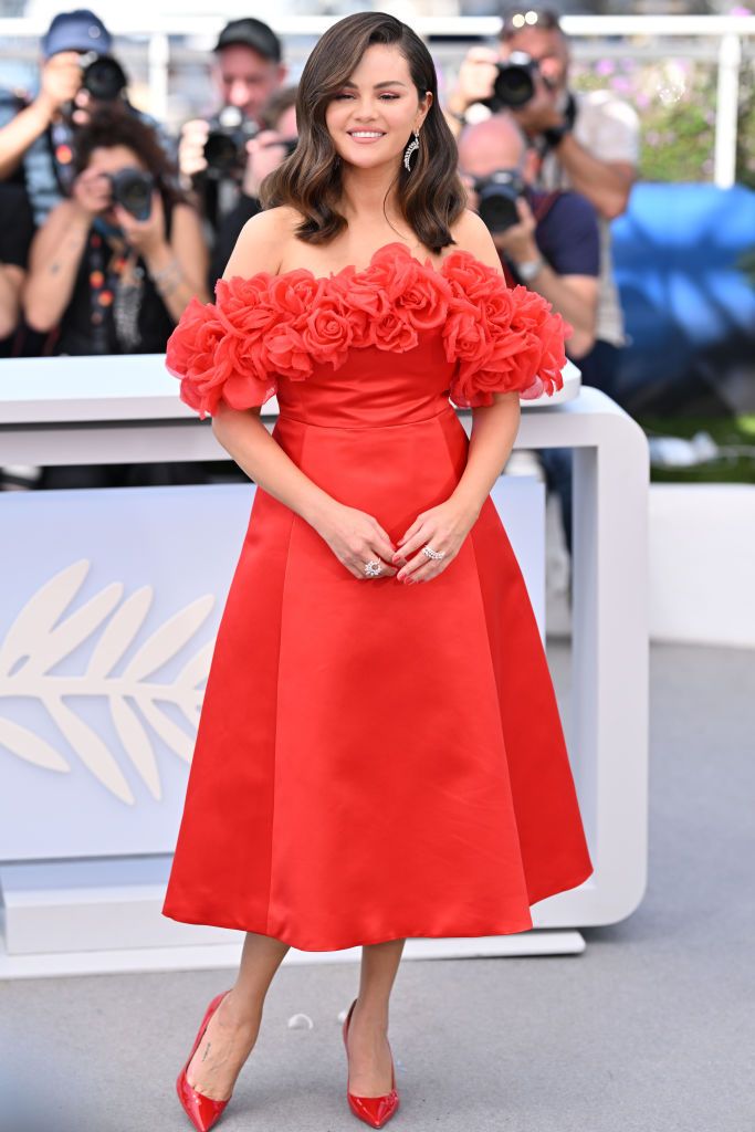 CANNES, FRANCE - MAY 19: US actress Selena Gomez poses during a photocall for the film 'Emilia Perez' at the 77th Cannes Film Festival at Palais des Festivals in Cannes, France on May 19, 2024. (Photo by Mustafa Yalcin/Anadolu via Getty Images)