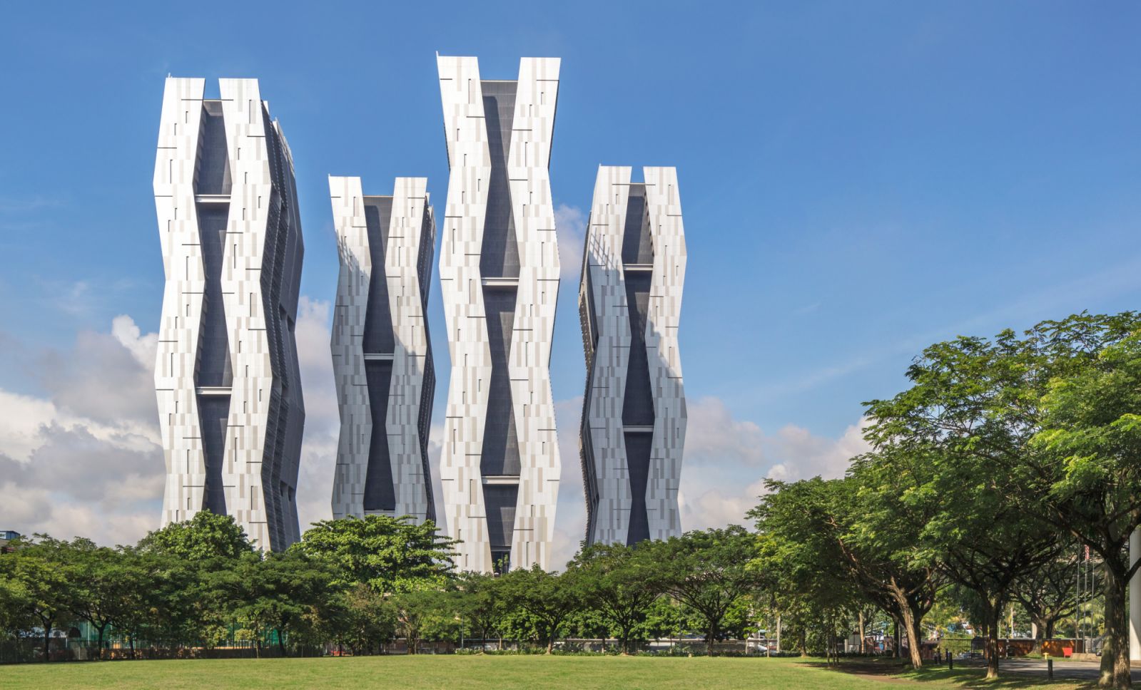 Striking angular forms of The Fennel in Sentul, Kuala Lumpur by René Tan of RT+Q Architects