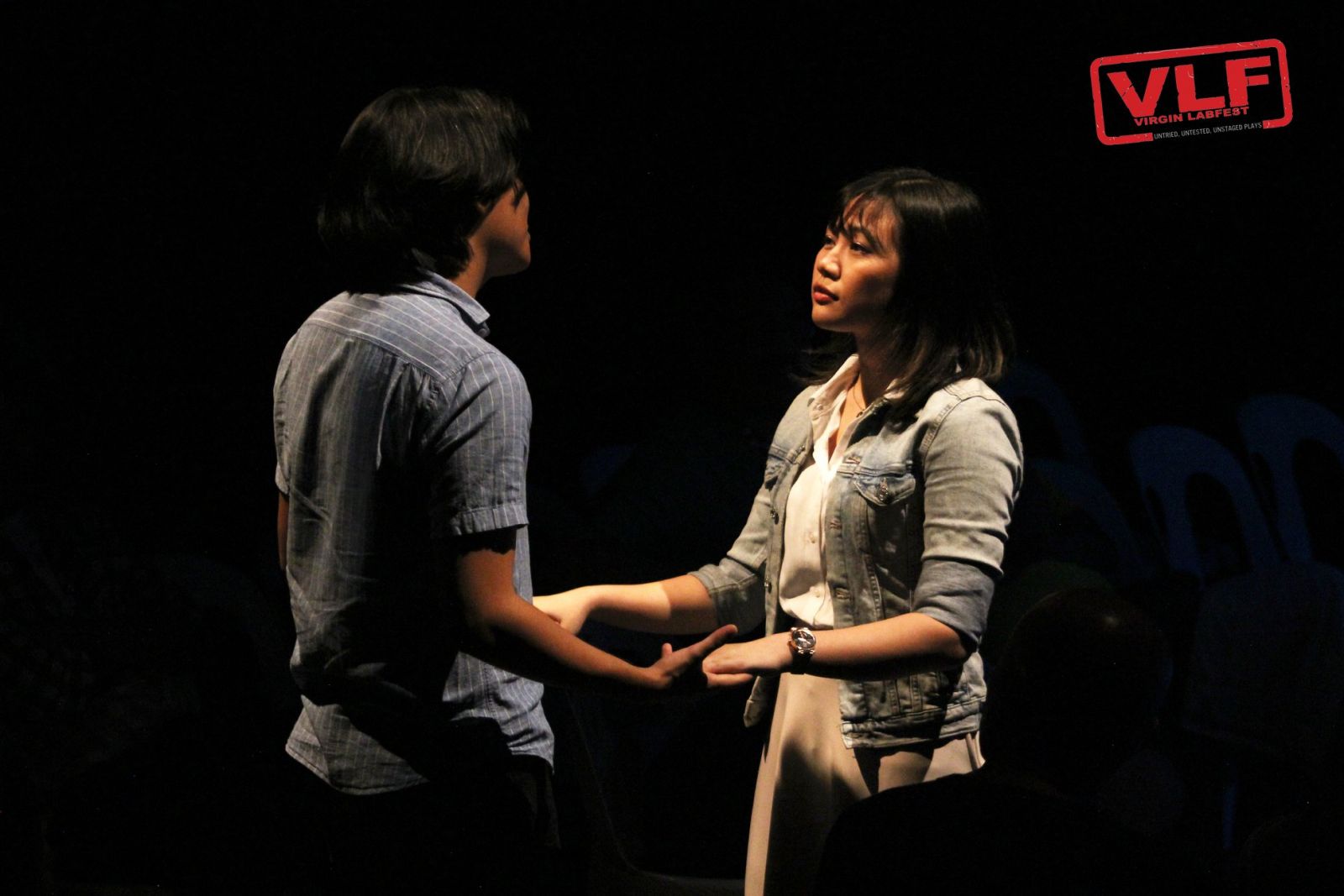 Joshua Martin Tayco and Sabrina Basilio in Anthony Kim Vergara's 'A Family Reunion' (Photo: The Virgin Labfest/Facebook)