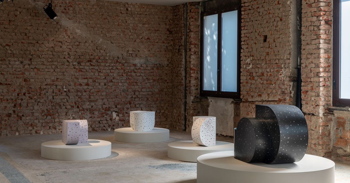 Depth of Soil comprised acrylic-flecked tables and chairs that creatively portrayed the passage of time