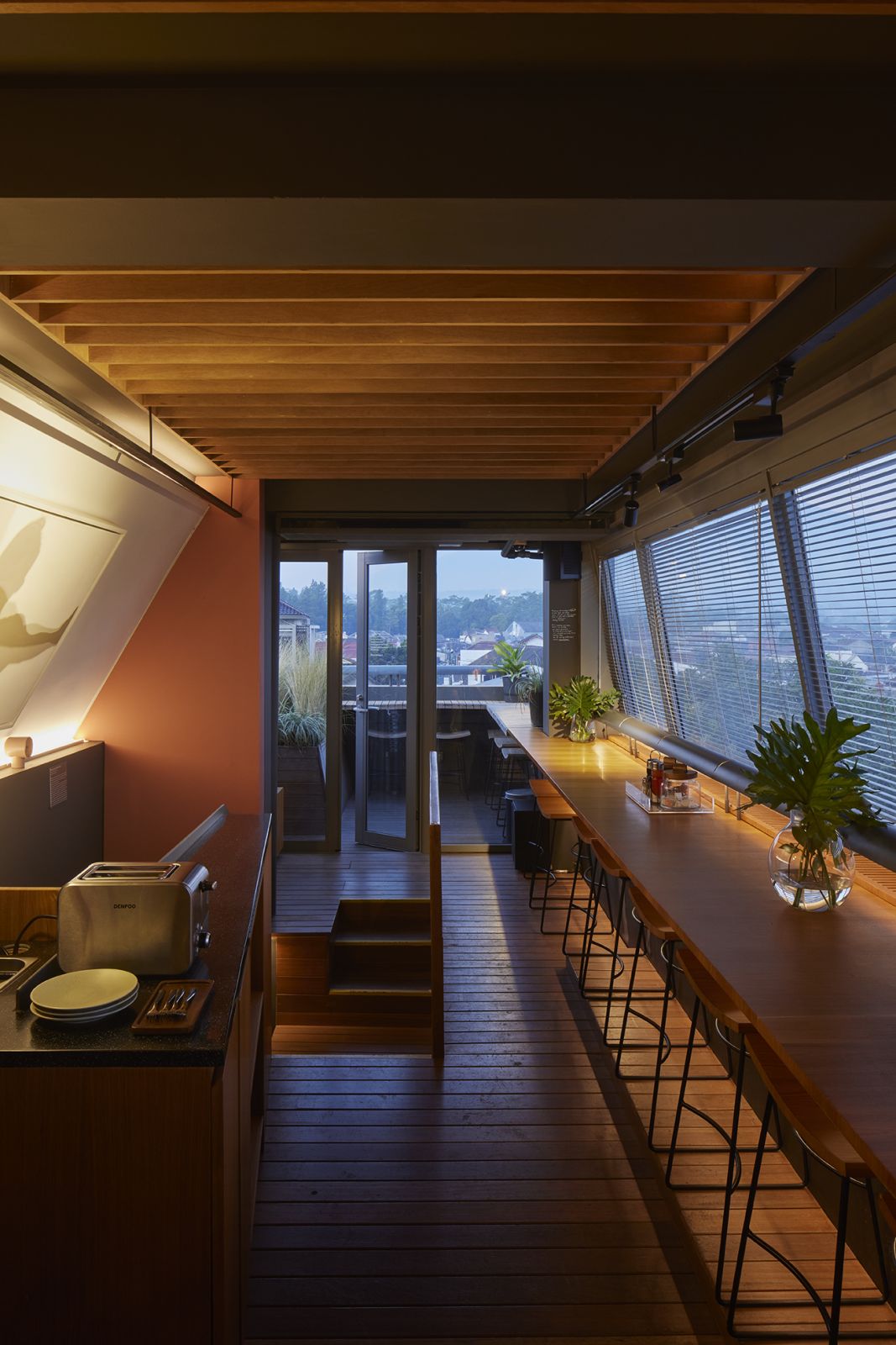 PituRooms’ rooftop restaurant serves breakfast and Javanese fusion fare
