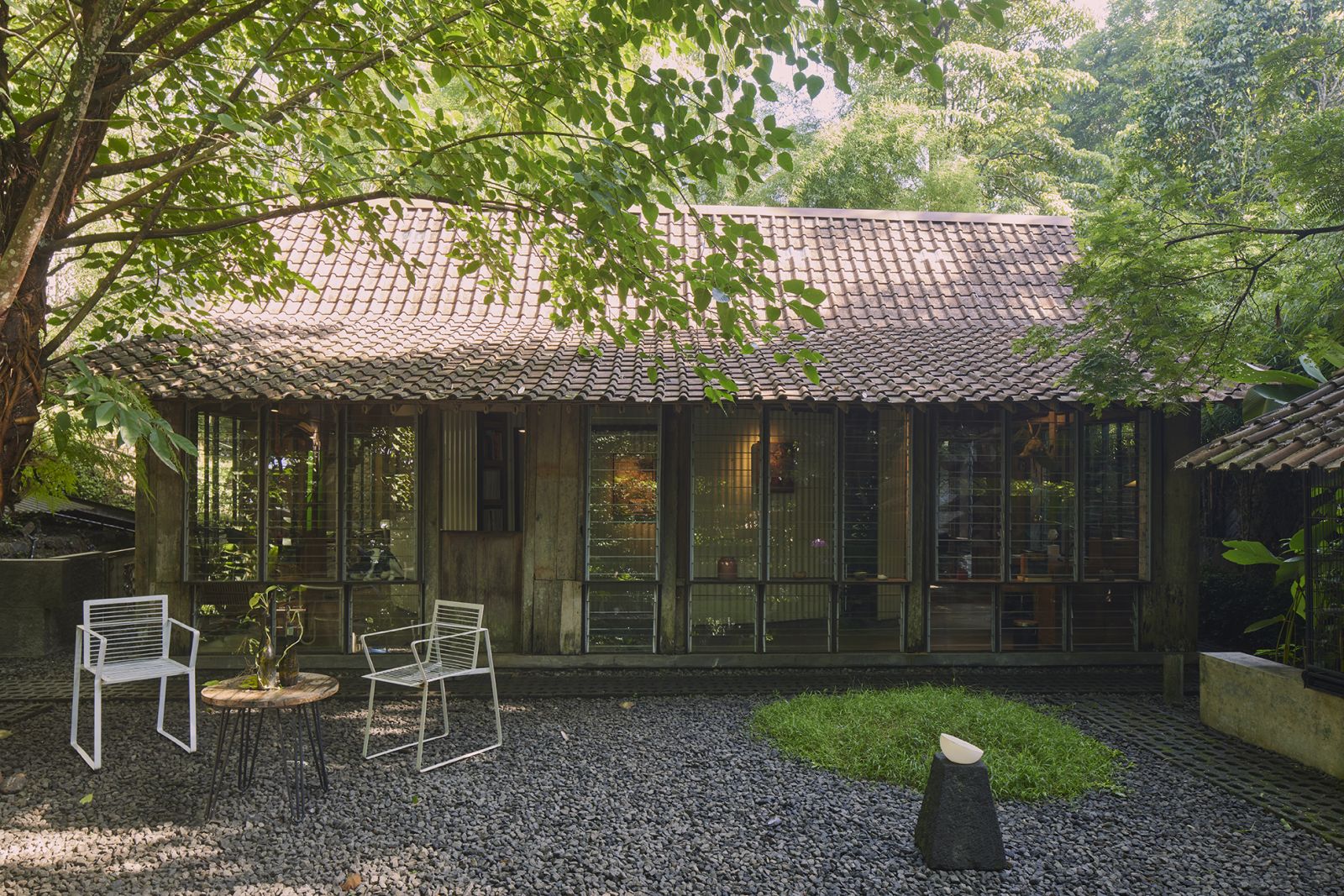 His humble home at Selojene complex was built using materials salvaged from the site’s existing old house