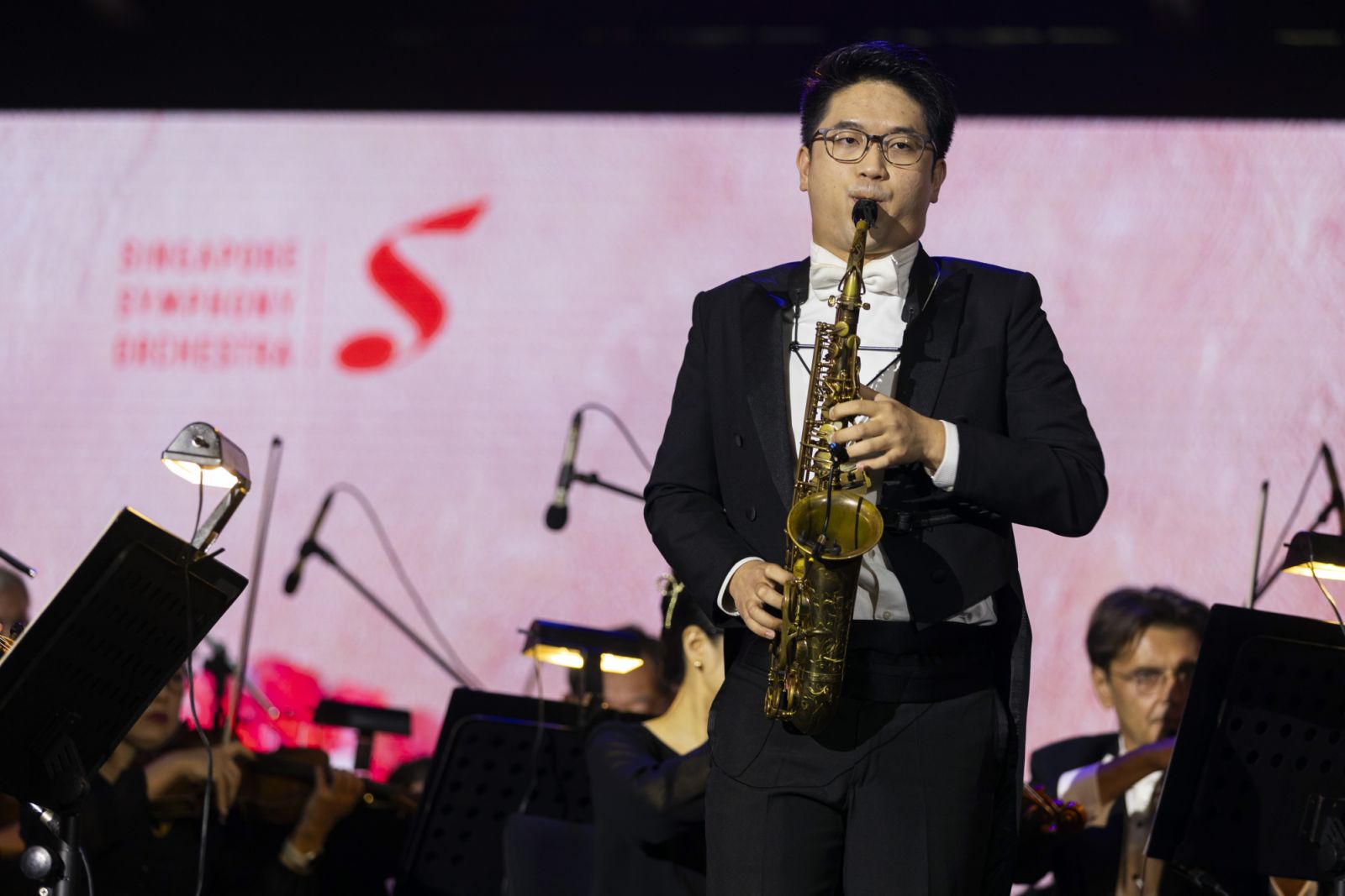 Saxophonist Samuel Phua
