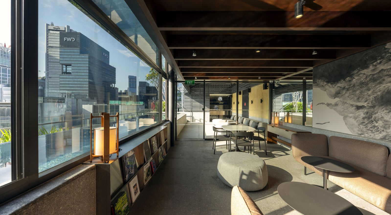 Parts of Singapore's central business district can be spotted from 21 Carpenter's