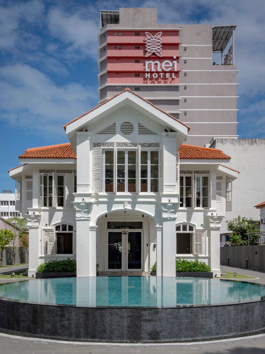 Exterior shot of Penang Heritage Mansion's original house