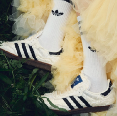 Samba x Caroline Hú打造芭蕾夢幻高訂級球鞋。（Photo : adidas Originals) NEW