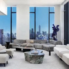新上市的頂層公寓 「 Penthouse 54」，座落在紐約第五大道最高的住宅大樓 NoMad（Photo:蘇富比國際房地產公司） NEW