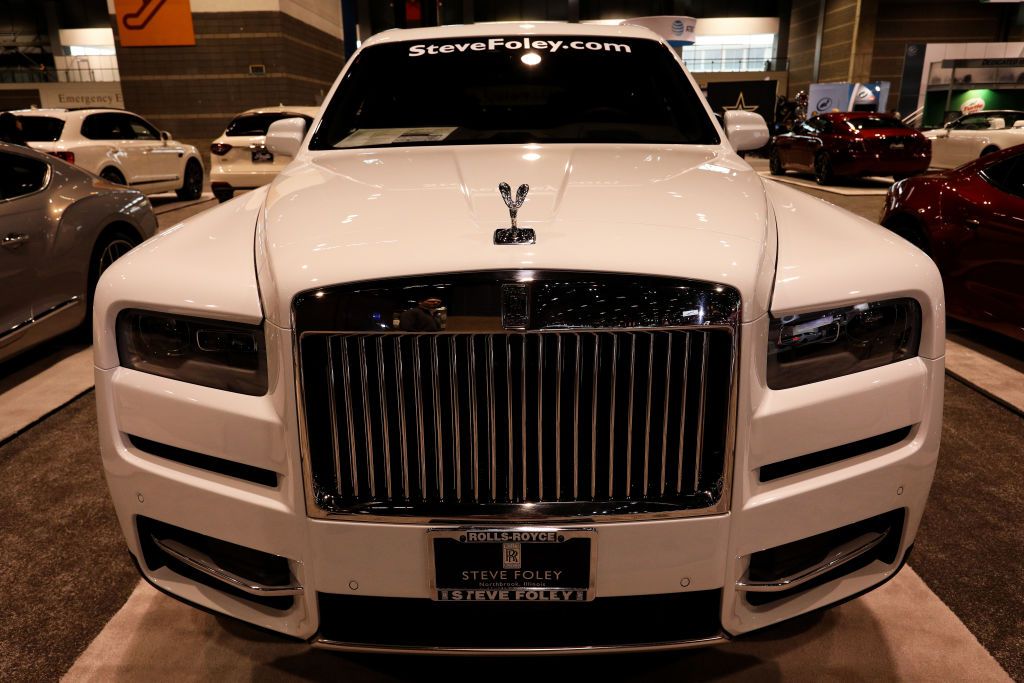 CHICAGO - FEBRUARY 06: Rolls-Royce Cullinan is on display at the 112th Annual Chicago Auto Show at McCormick Place in Chicago, Illinois on February 6, 2020. (Photo By Raymond Boyd/Getty Images)"n