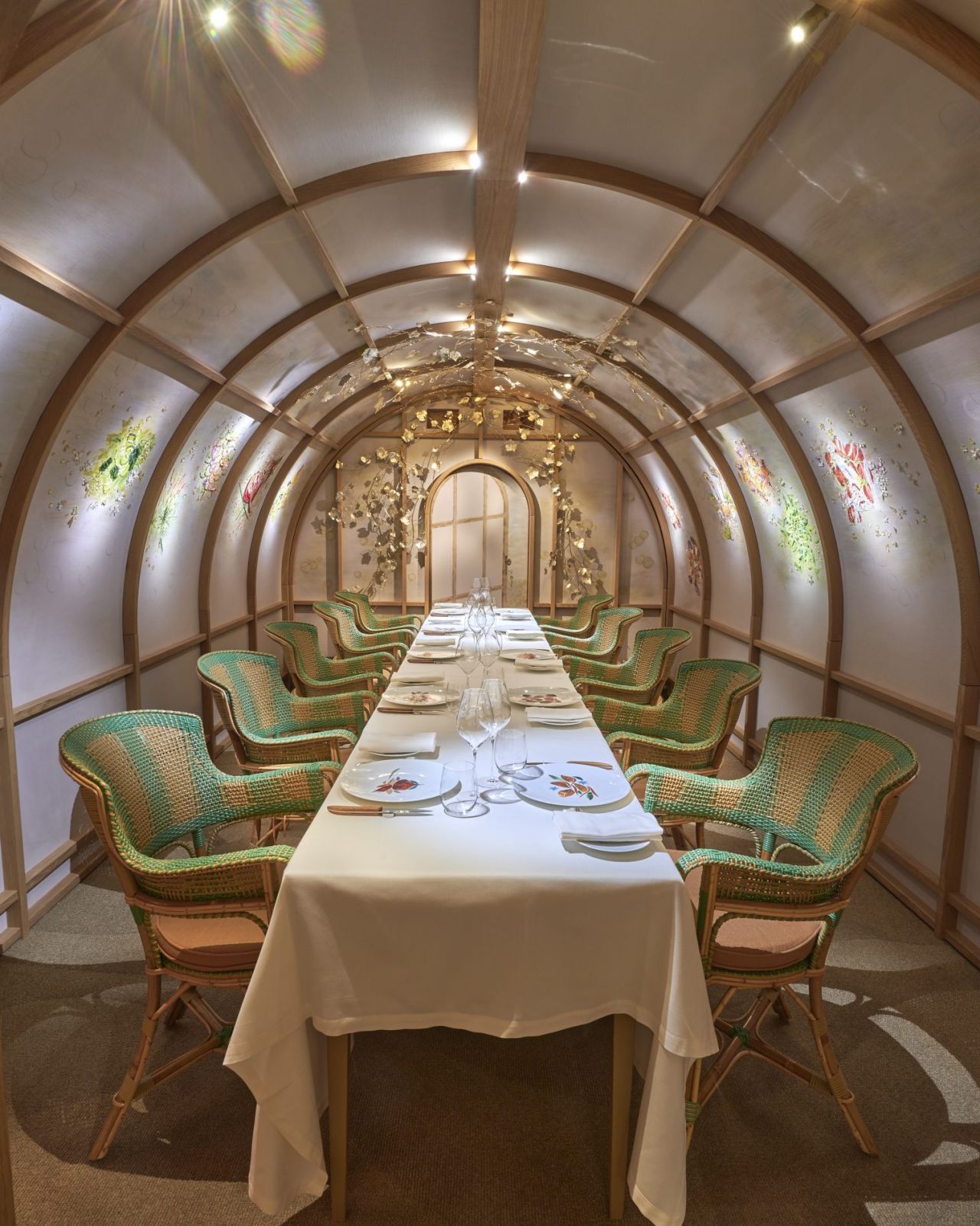 The magical interiors transport diners into another world
