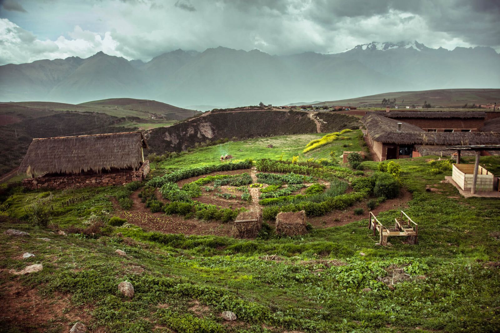 A view of Mil Centro in Maras, Peru