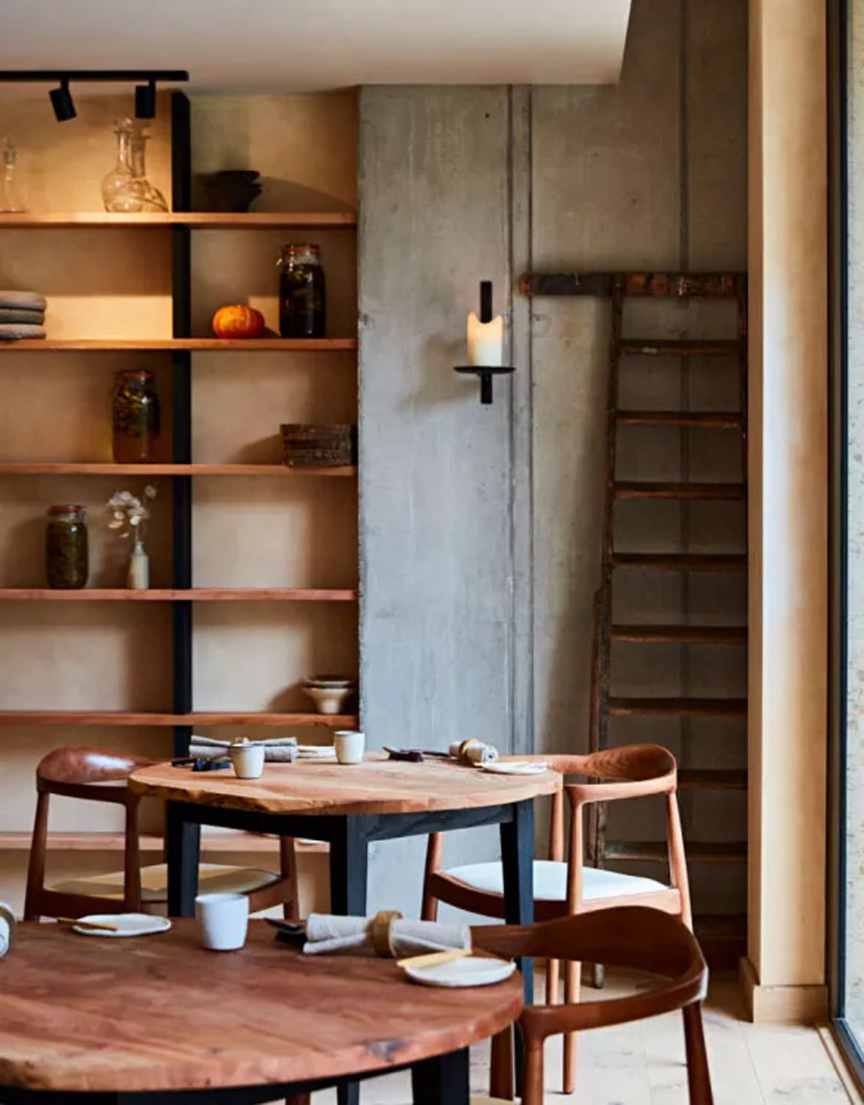 The interiors of the sustainable restaurant in London