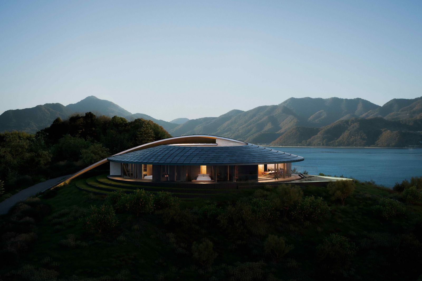 The circular 360 villa perched at the highest altitude