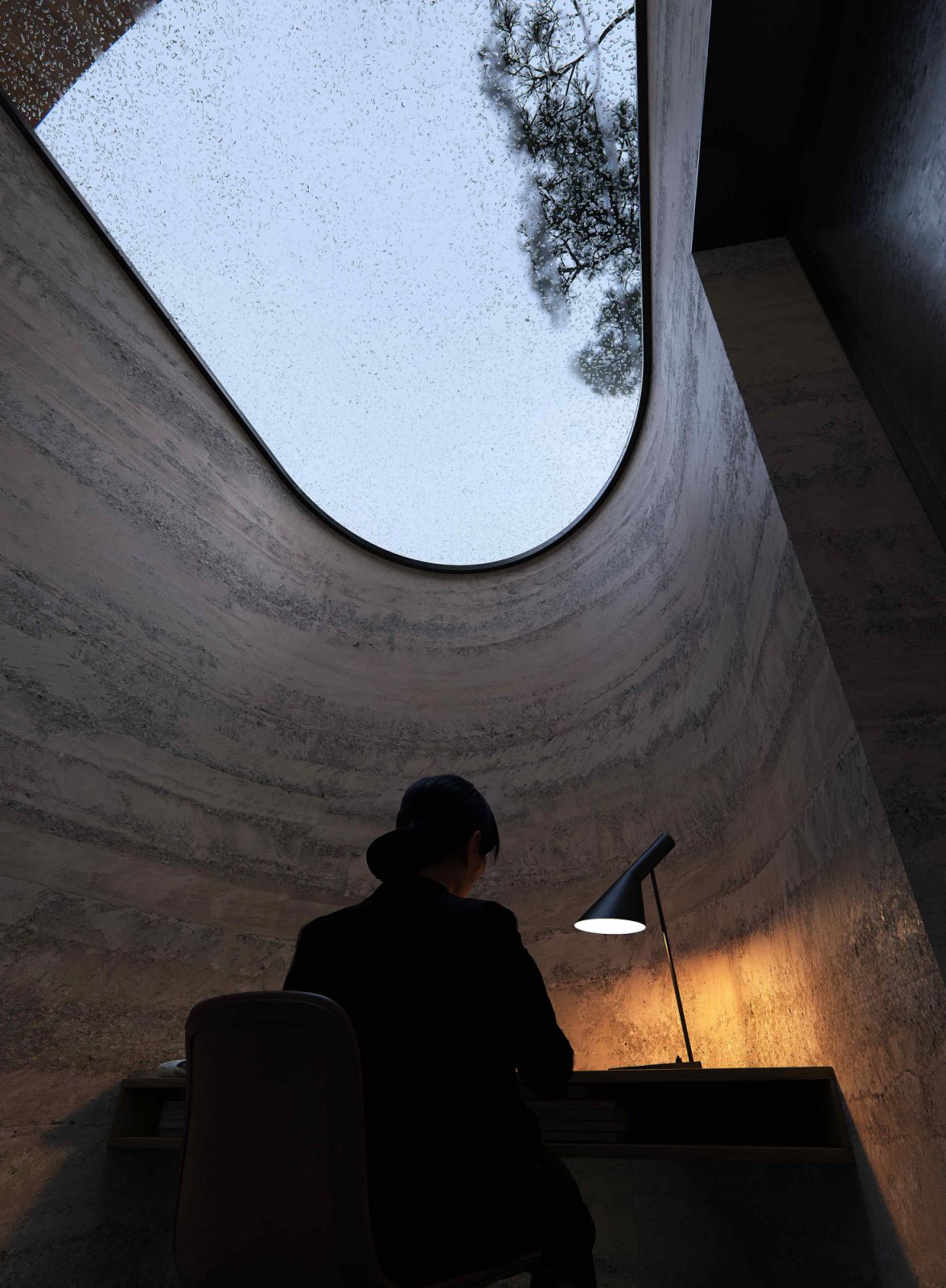 A skylight to balance openness with privacy